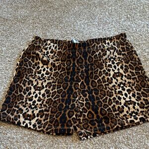 Princess Polly Leopard Print Bike Shorts - Brown & Black
